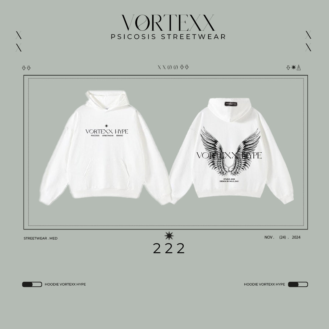 VORTEXX HYPE - HOODIE WHITE