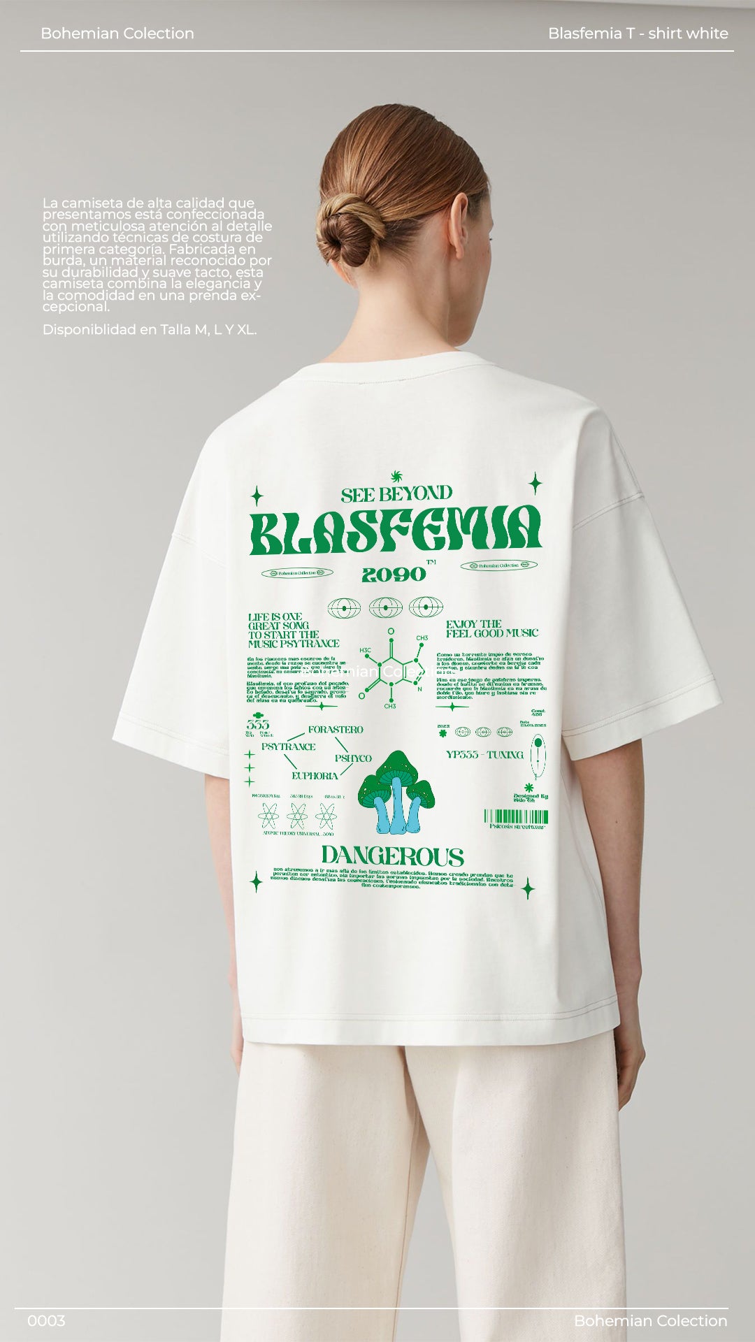T - SHIRT WHITE BLASFEMIA