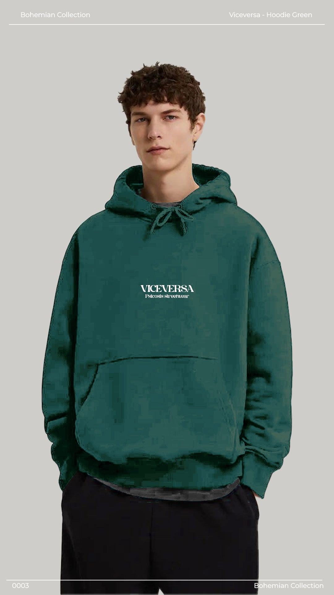 VICEVERSA - HOODIE GREEN
