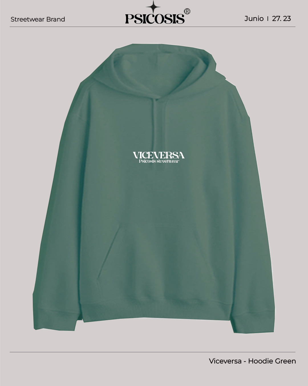VICEVERSA - HOODIE GREEN
