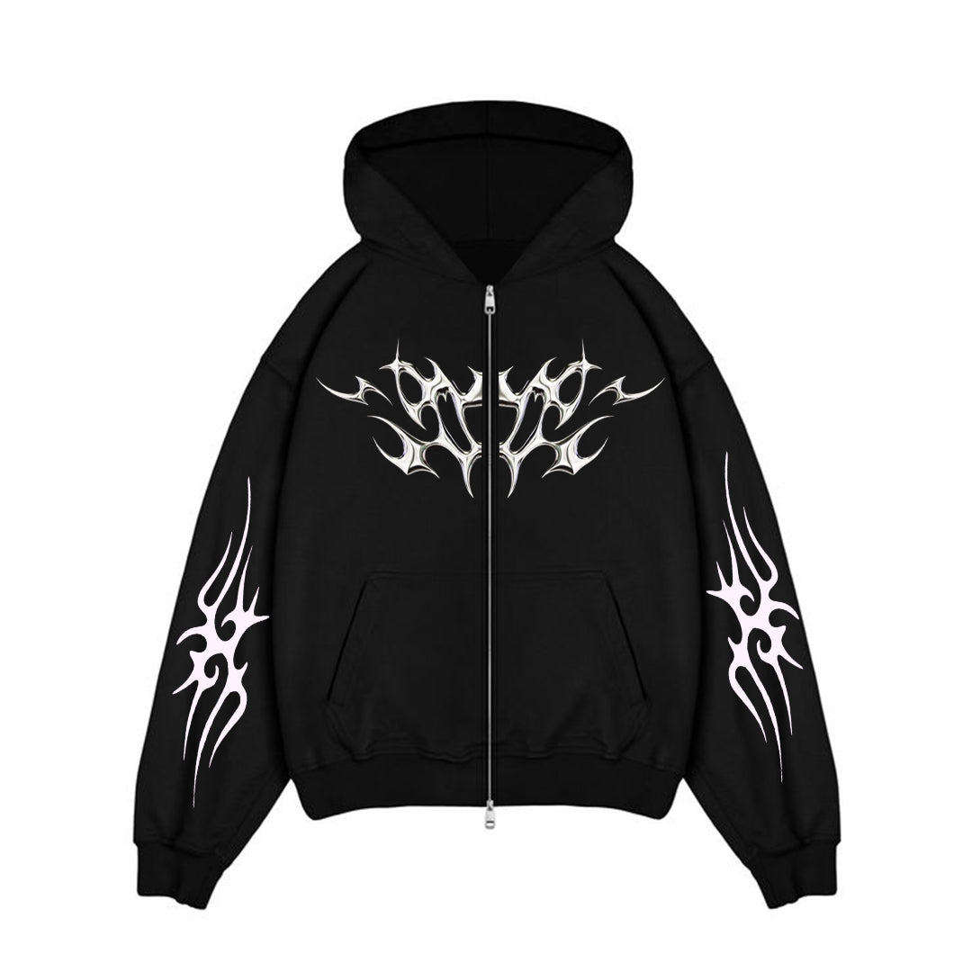 THANTRA - HOODIE CREMALLERA