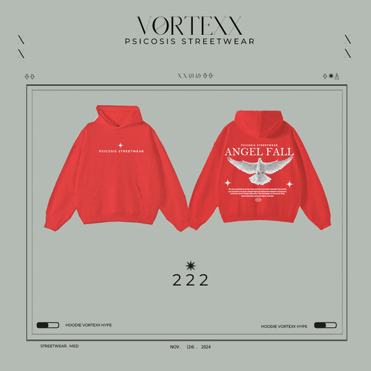 ANGEL FALL - HOODIE RED