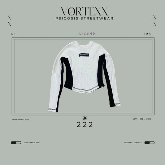 BUSO CROP TOP - VORTEXX WHITE