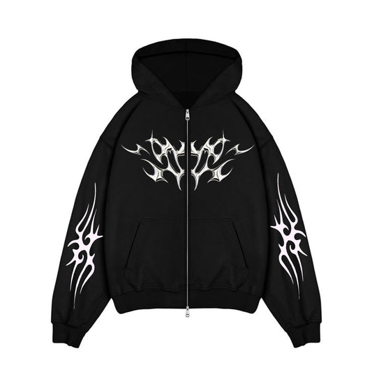THANTRA - HOODIE CREMALLERA